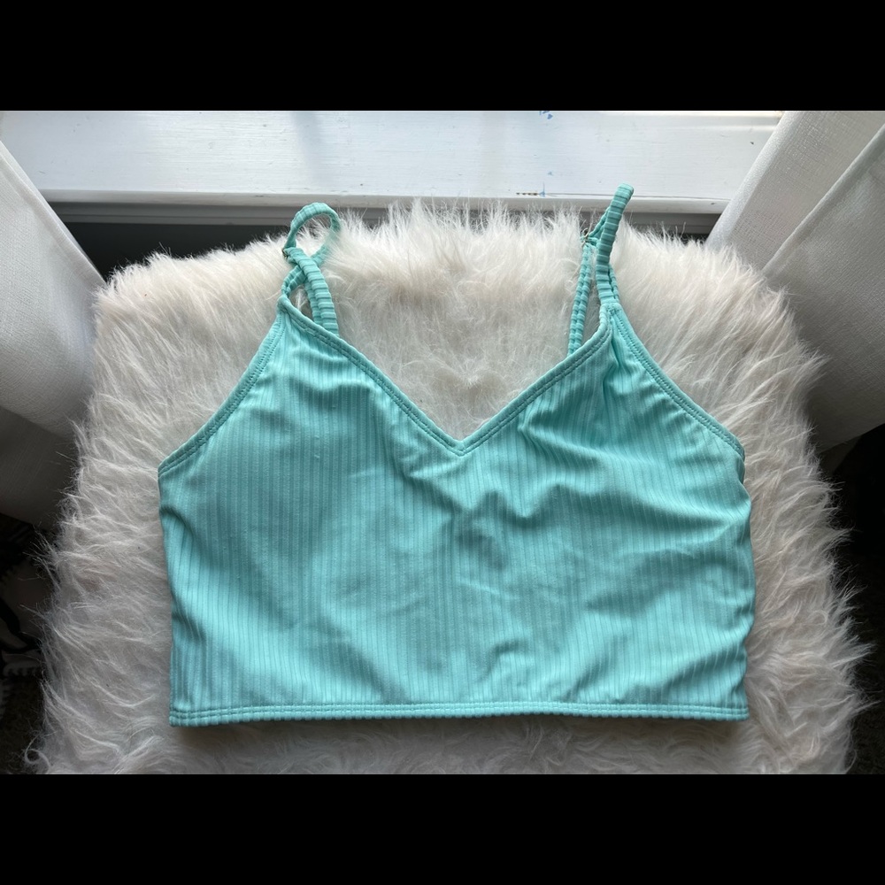 teal Forever 21 bathing suit top